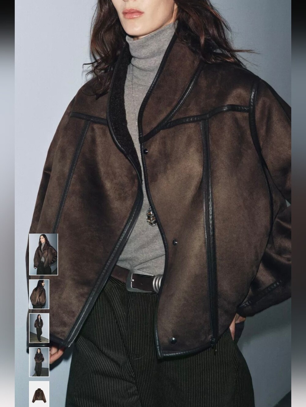 ZARA DOUBLE-FACED JACKET ZW COLLECTION(S)